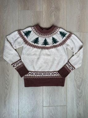 Kiel James Patrick Evergreen Tree Fair Isle Sweater Northern Pines Christmas KJP